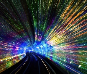 Światła, Tunel, Abstrakcja