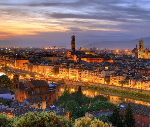 Arno, Rzeka, Włochy, Florencja