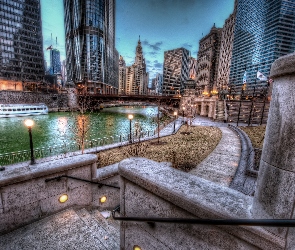 Oświetlone, Chicago, Miasto