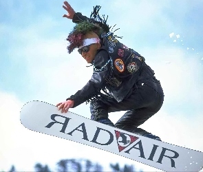 deska, pank, śnieg, snowboardzista, Snowbording