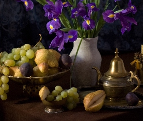 Gruszki, Irysy, Winogrona