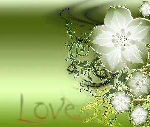 Kwiaty, Miłość, Grafika
