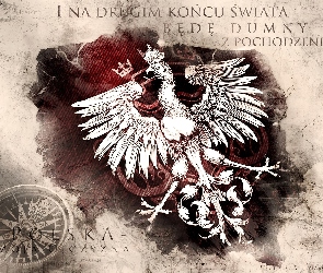 Grafika, Godło, Polska, Mapa