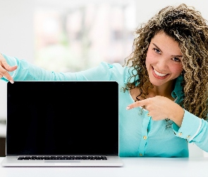 Firma, Laptop, Kobieta, Biznesu
