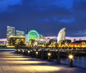 Miasto, Japonia, Yokohama, Panorama