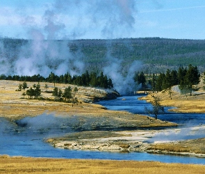 Rzeka, Lasy, Gejzery