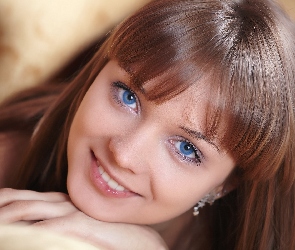 Uśmiech, Makijaż, Kobieta