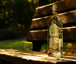 Polska, Ławka, Butelka, Krupnik, Wódka