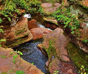 Kanion, Rzeka, Skały