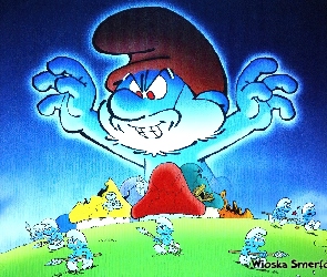 Smerfy, Papa Smerf, Wioska, Smerfów, The Smurfs