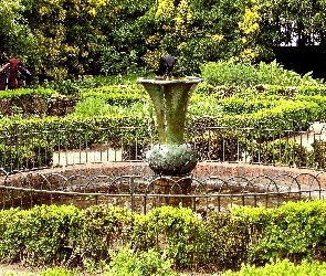 Ogród, Fontanna, Park