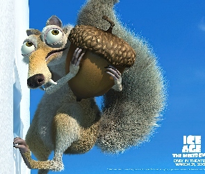Ice Age The Meltdown, Epoka Lodowcowa 2 Odwilż, wiewiór, żołądź