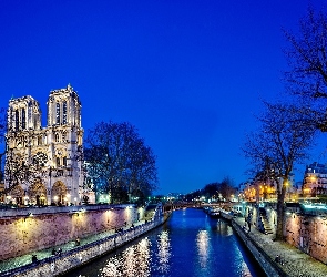 Francja, Paryż, Katedra, Notre Dame