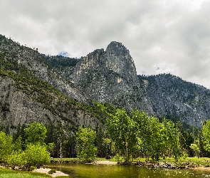 Stany Zjednoczone, Rzeka, Park Narodowy Yosemite, Góry, Stan Kalifornia