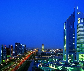 Dubaj, Panorama, Noc