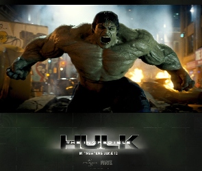 The Incredible Hulk, pożar, mięśnie, stwór