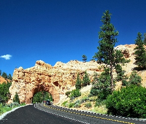Droga, USA, Utah, Czerwony Kanion