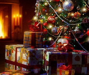Choinka, Święta, Boże Narodzenie, Prezenty