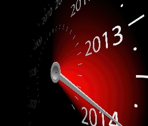 2014, Zegar, Nowy, Rok