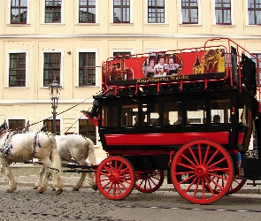 Piętrowy, Konie, Dyliżans