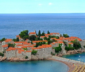 Sveti Stefan, Czarnogóra, Gmina Budva, Domy