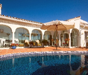 Taras, Basen, Hotel