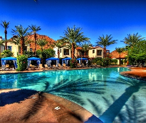 Basen, Palmy, Hotel