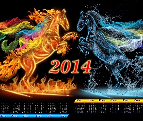 Kalendarz, Rok Konia, Sylwester, Data 2014