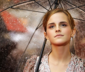 Parasolka, Deszcz, Emma Watson