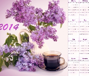 Bzy, Kalendarz 2014, Kawy, Filiżanka