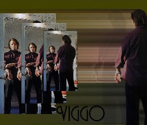 drzwi, lustro, Viggo Mortensen