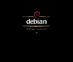Linux Debian, zawijas, grafika, muszla, ślimak