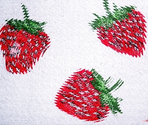 Truskawki, Grafika, Trzy