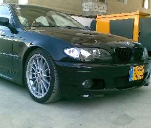 Przód, E46, BMW 3, Czarny