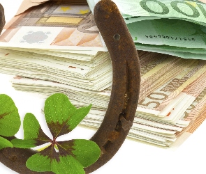 Podkowa, Szczawik czterolistny, Szczęście, Pieniądze
