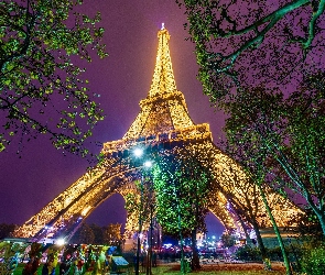 Paryż, Francja, Wieża Eiffla