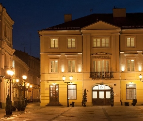 Noc, Hotel Staromiejski, Piotrków Trybunalski, Rynek Trybunalski