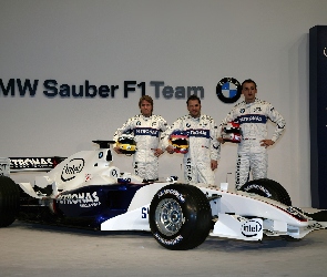 kierowcy, bolid, Formuła 1, BMW Sauber