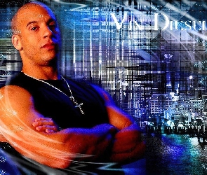 Vin Diesel, czarna koszulka