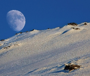 Śnieg, Zima, Księżyc Góry