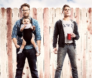 Film, Zac Efron, Aktorzy, Płot, Seth Rogen, Dziecko, Sąsiedzi, Neighbors, Mężczyźni