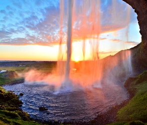 Wodospad, Seljalandsfoss