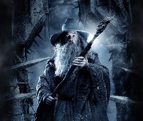 Hobbit, Ian McKellen, Gandalf, Pustkowie Smauga