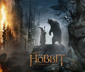 Hobbit, Bilbo, Gandalf, Pustkowie Smauga