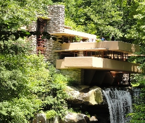 Fallingwater, Frank Lloyd Wright, Dom