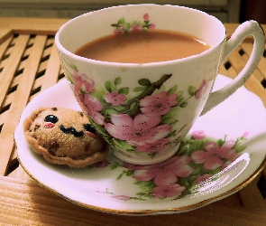 Kawa, Ciasteczko, Porcelana