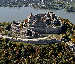 Wyszehrad, Rzeka Dunaj, Ruiny, Cytadela, Węgry