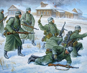 Domy, Walka, Żołnierze, Broń