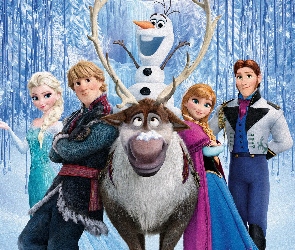 Frozen, Postacie, Renifer, Bajka, Kraina lodu