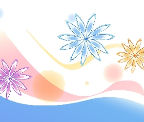 Kwiatki, Fale, Tekstura